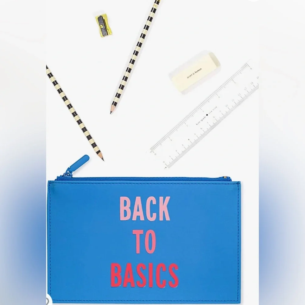 NWT Kate Spade Back to Basics Pencil Pouch